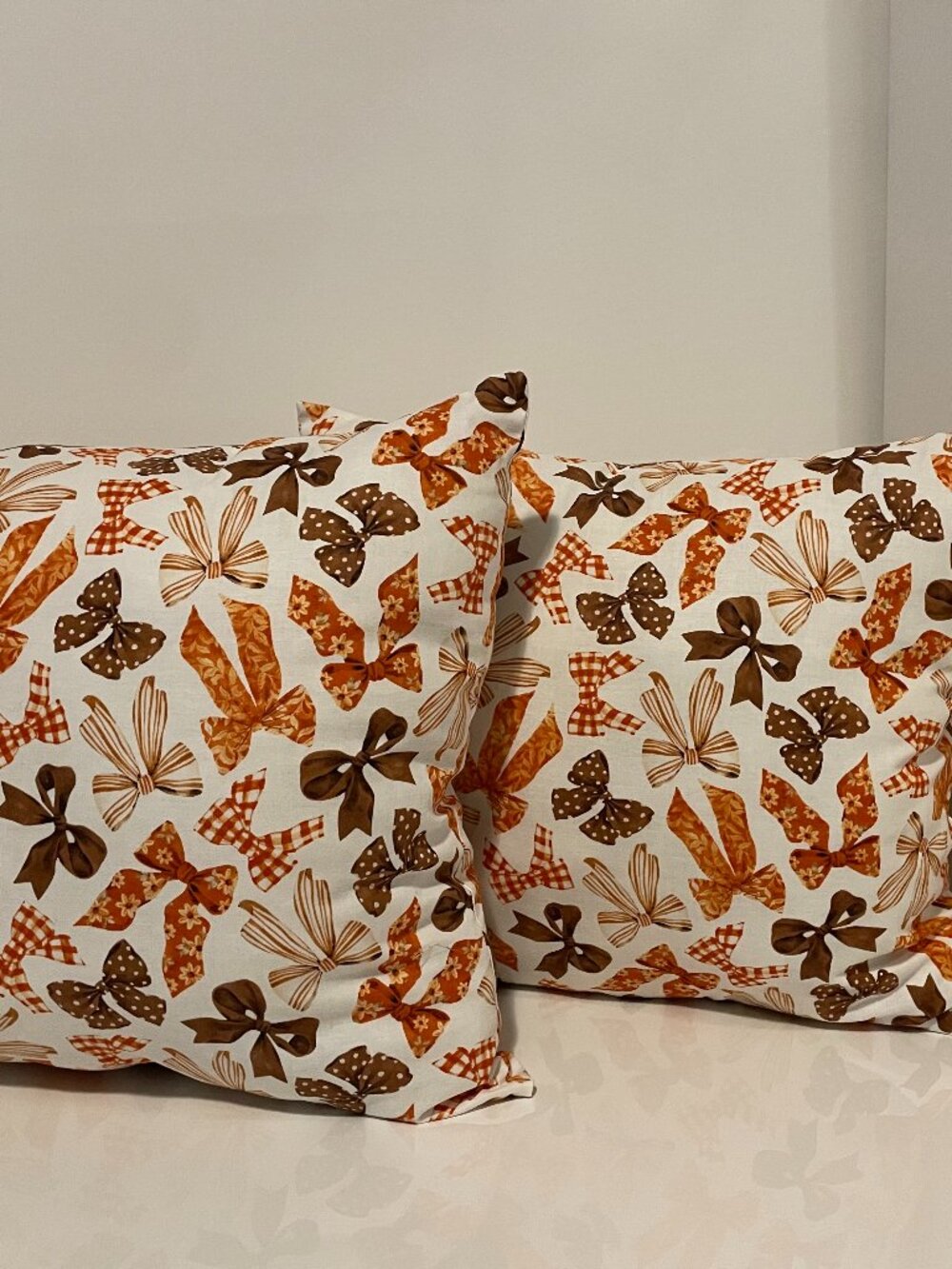 Handcrafted Bow Pillows